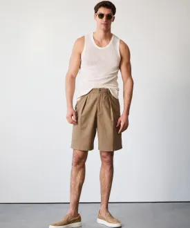 10" Relaxed Seersucker Bermuda Short in Pine Cone