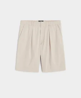 10" Relaxed Seersucker Bermuda Short in Stone