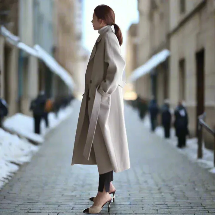 Althea | Timeless Women's Long Trench Coat with Classic Style