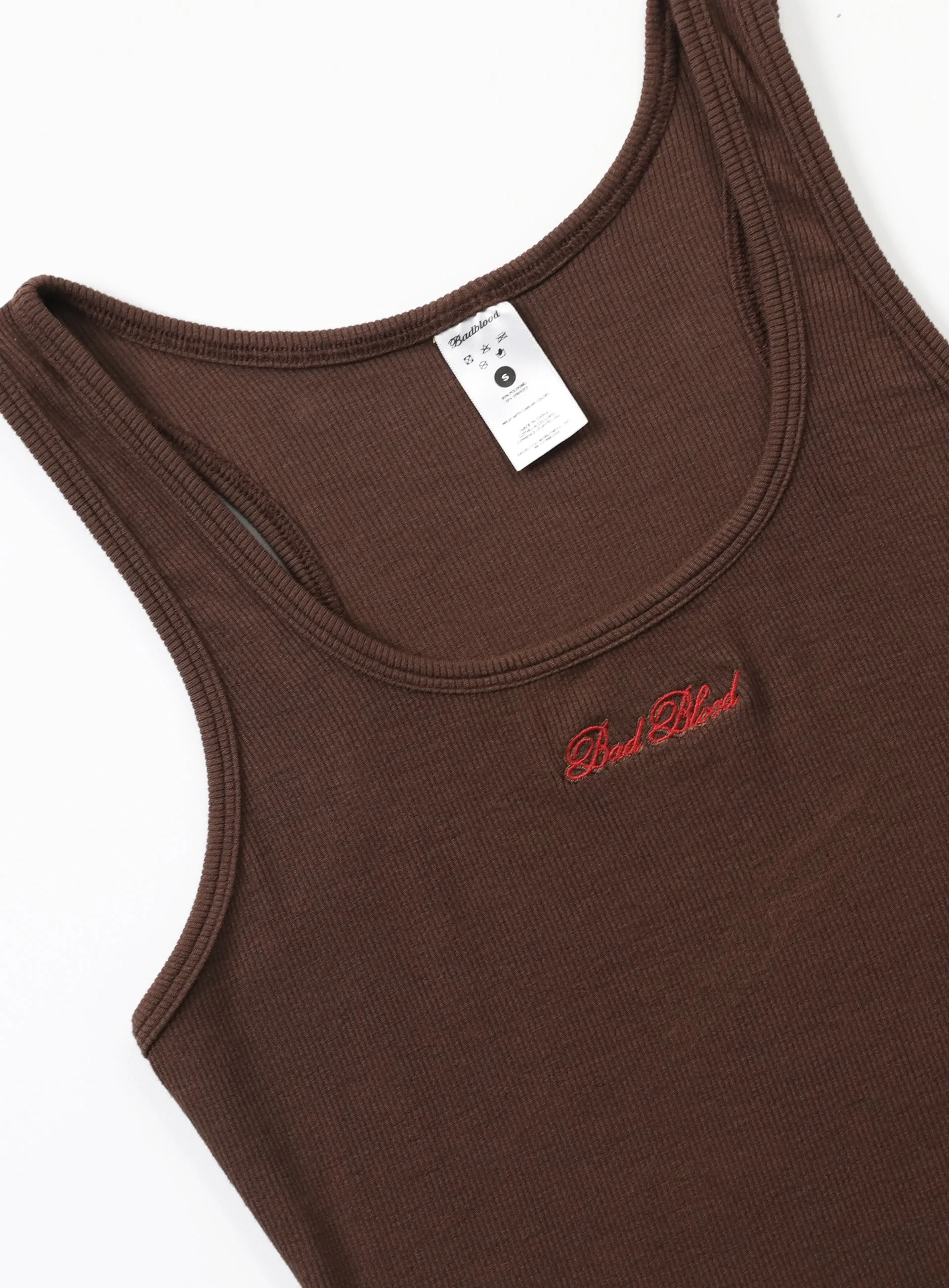 Badblood  Classic Logo Basic Tank - Chocolate