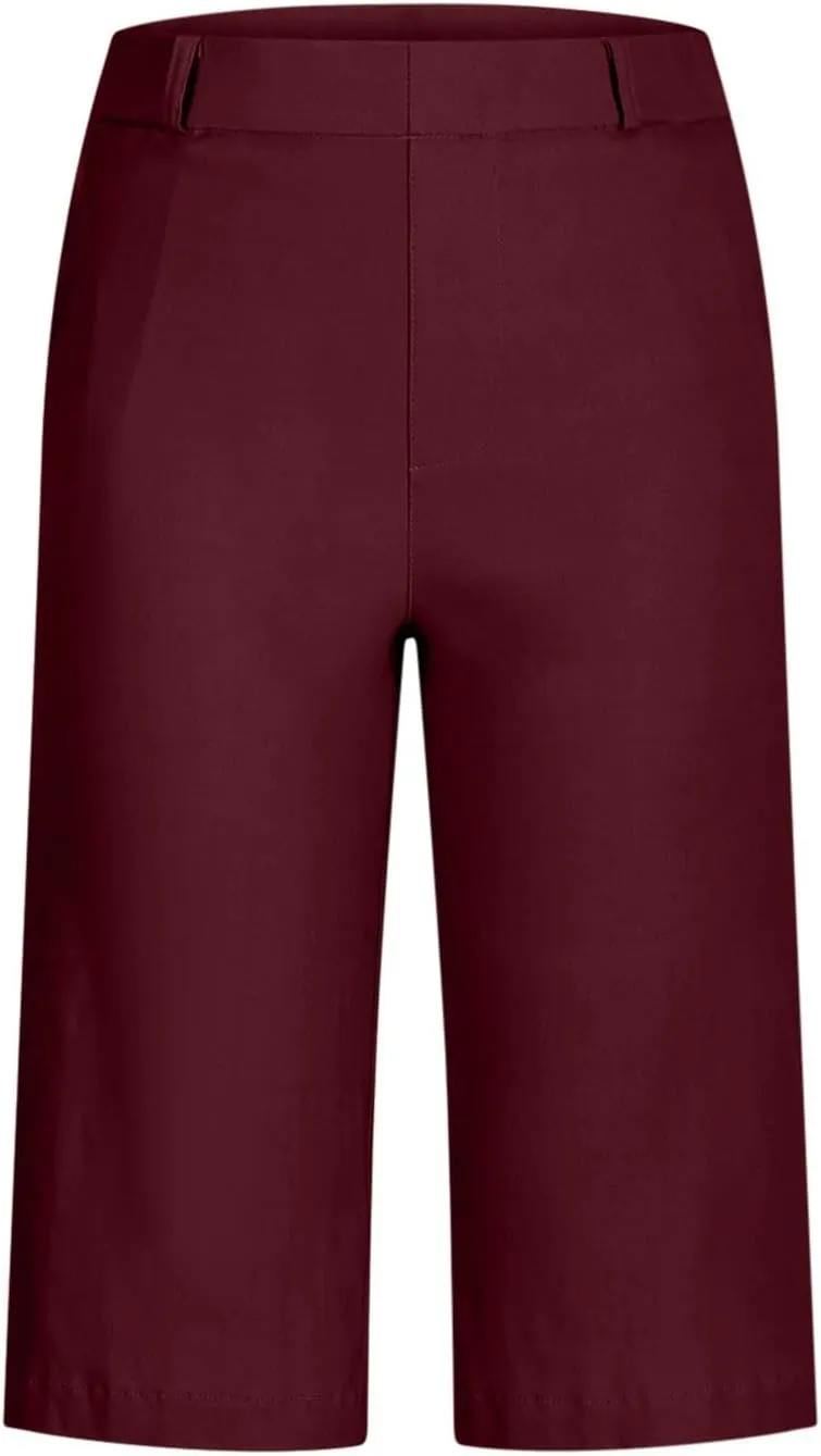 Bermuda Shorts for Women Stretchy Dressy Casual High Waisted Chino Short Pants Straight Leg with Pockets Hiking Outfits
