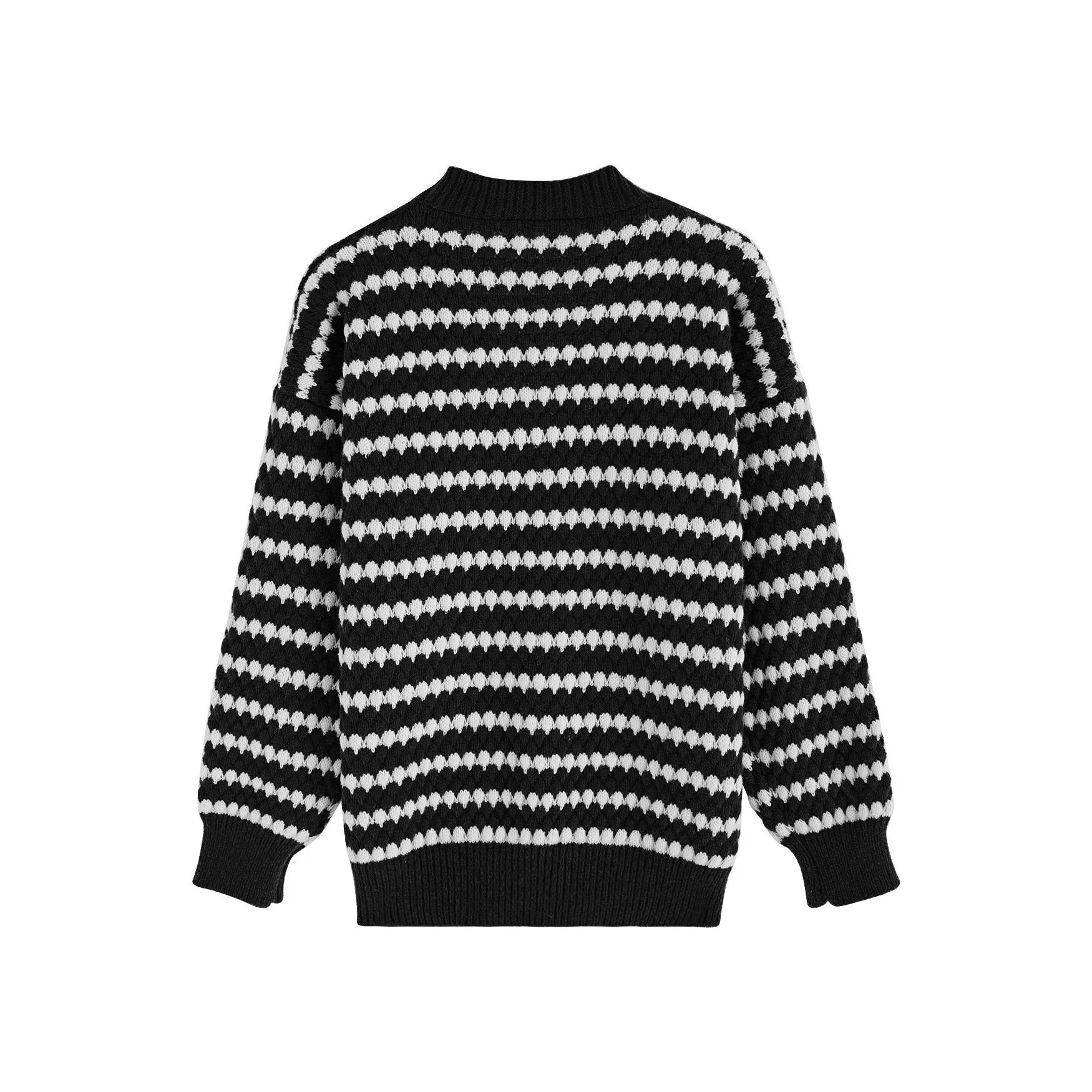 Black Vintage Knitted Cardigan