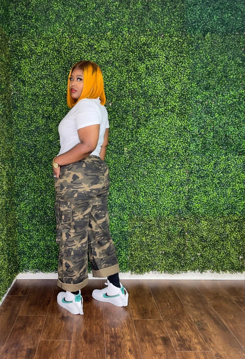 CARMEN CAMO CARGO PANTS
