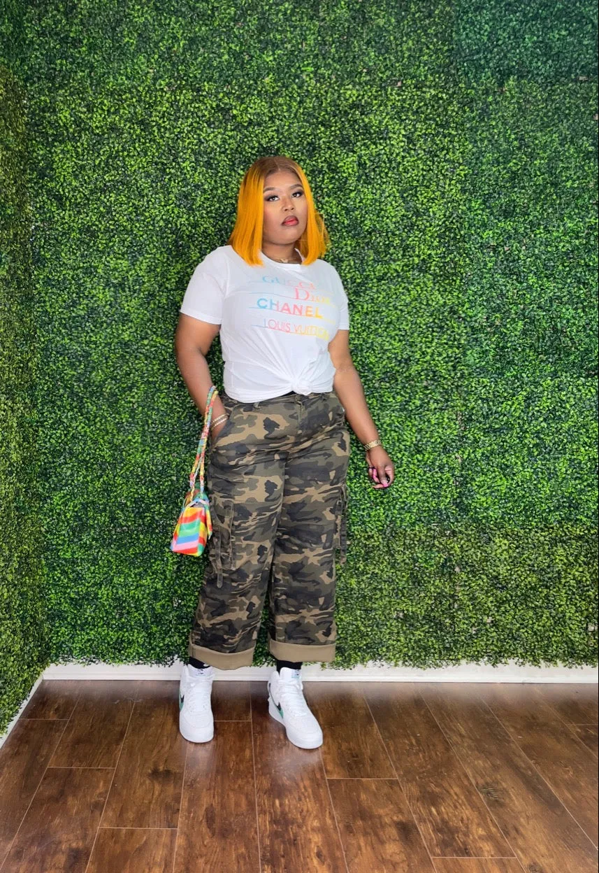 CARMEN CAMO CARGO PANTS