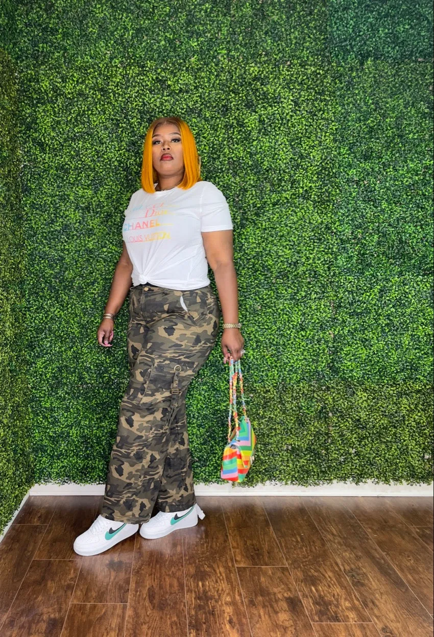 CARMEN CAMO CARGO PANTS