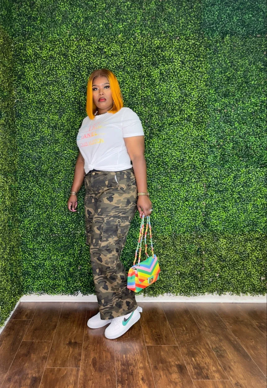 CARMEN CAMO CARGO PANTS