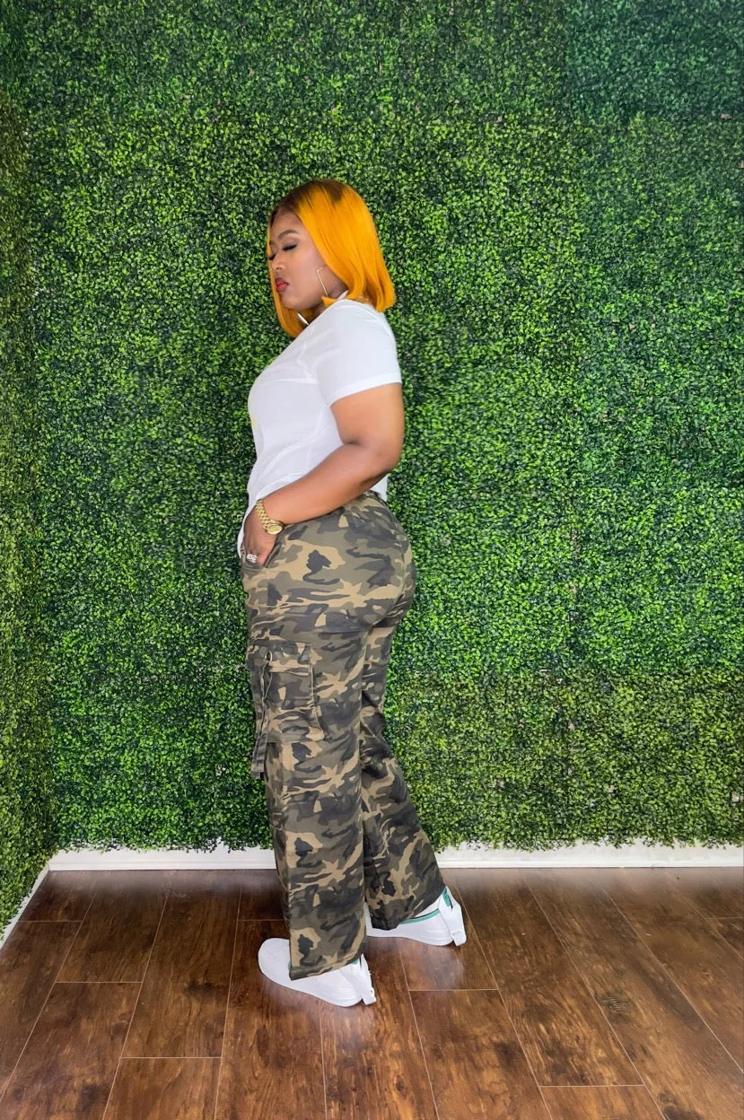 CARMEN CAMO CARGO PANTS