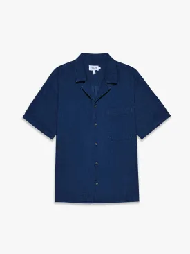 Chambray Camp Collar Shirt -- Maritime