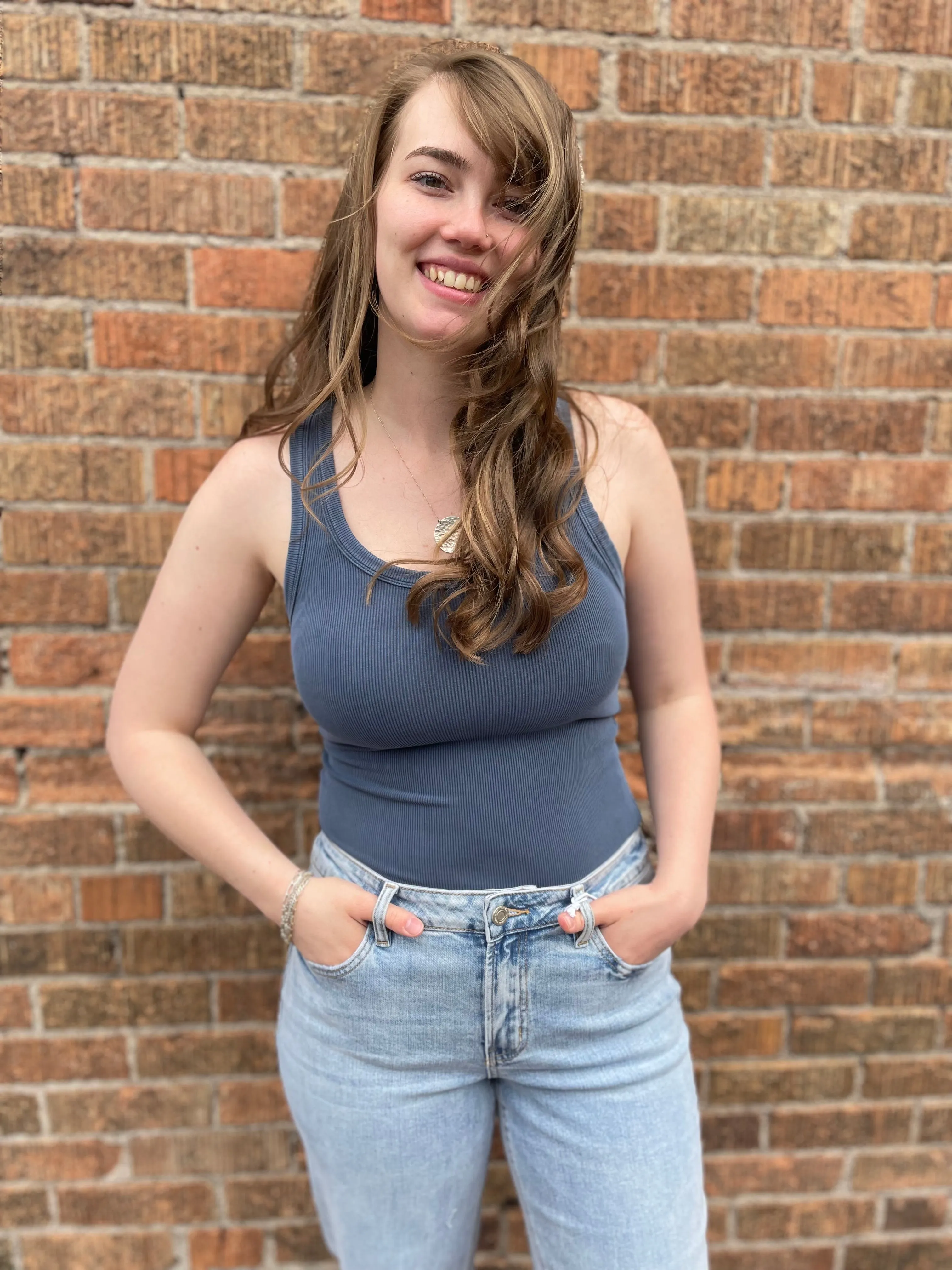 Classic Ribbed Scooped Neck Tank