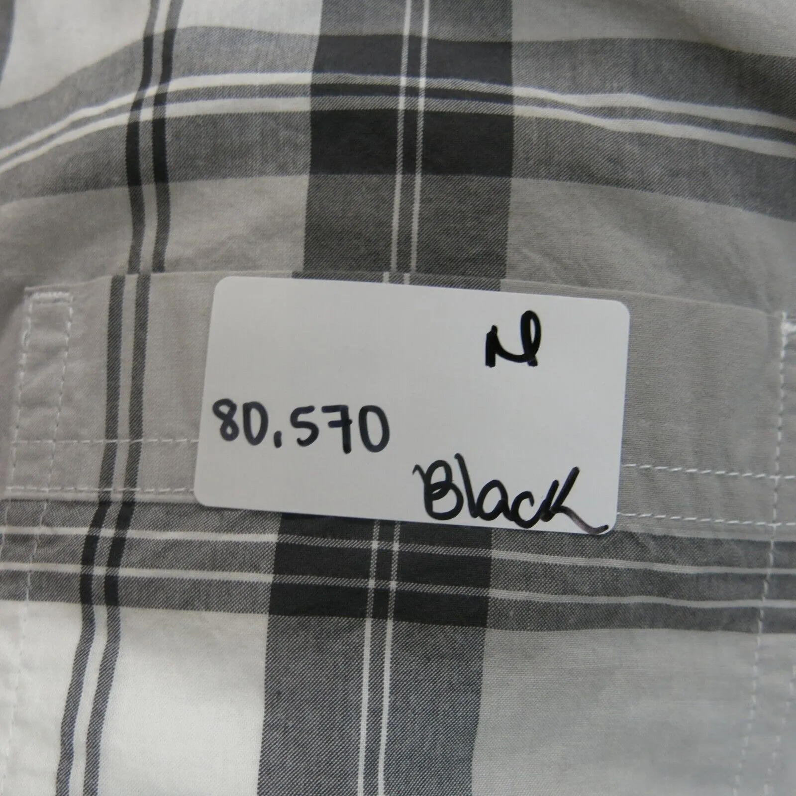 Columbia Shirt Mens Medium Gray White Button Up Plaid Short Sleeve Lightweight