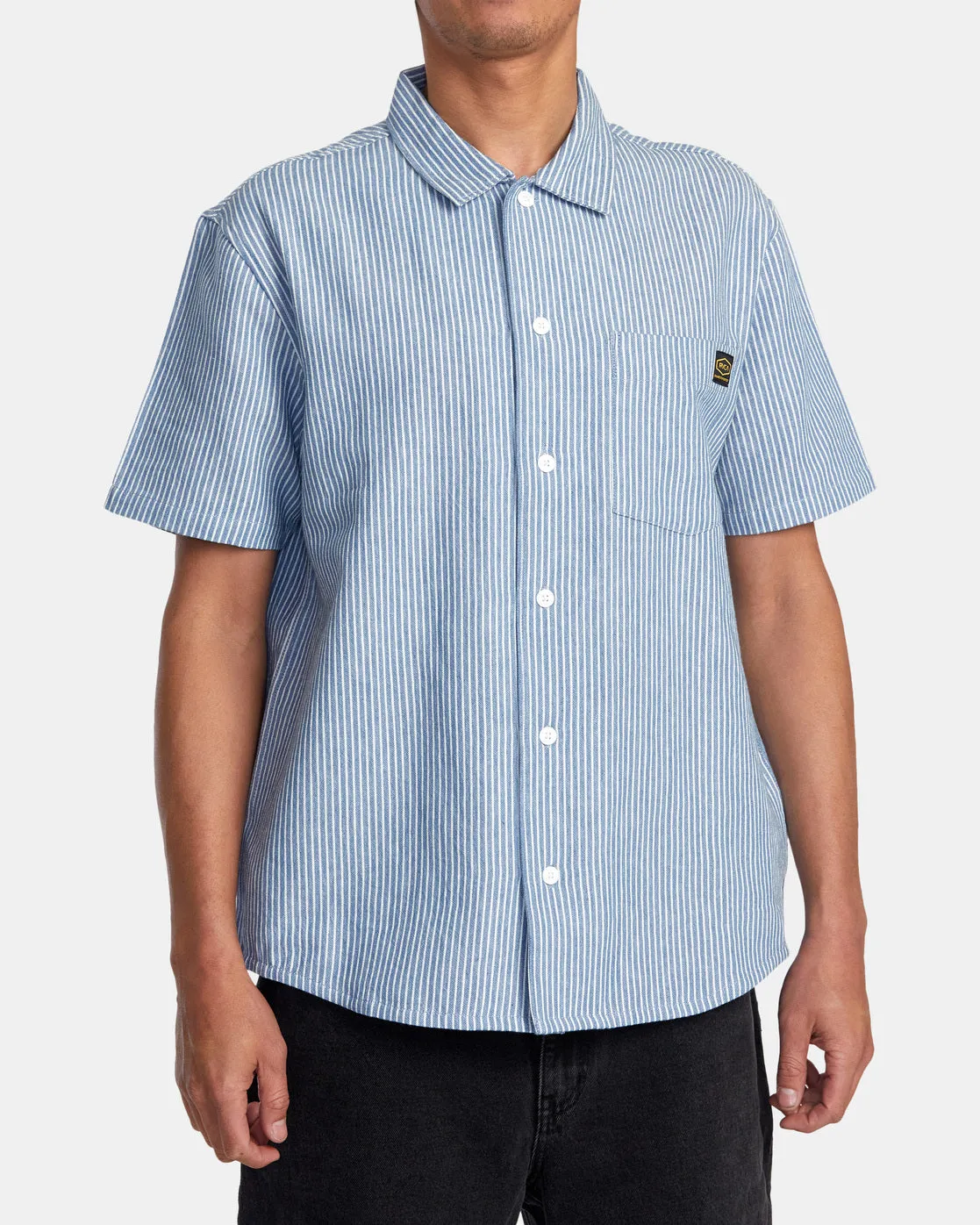 Dayshift Stripe II Short Sleeve Shirt - Chambray