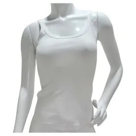 Dolce & Gabbana White Ribbed Tank