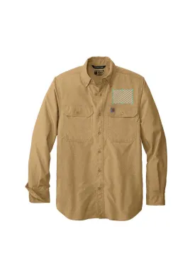 Embroidered Carhartt Force® Solid Long Sleeve Shirt