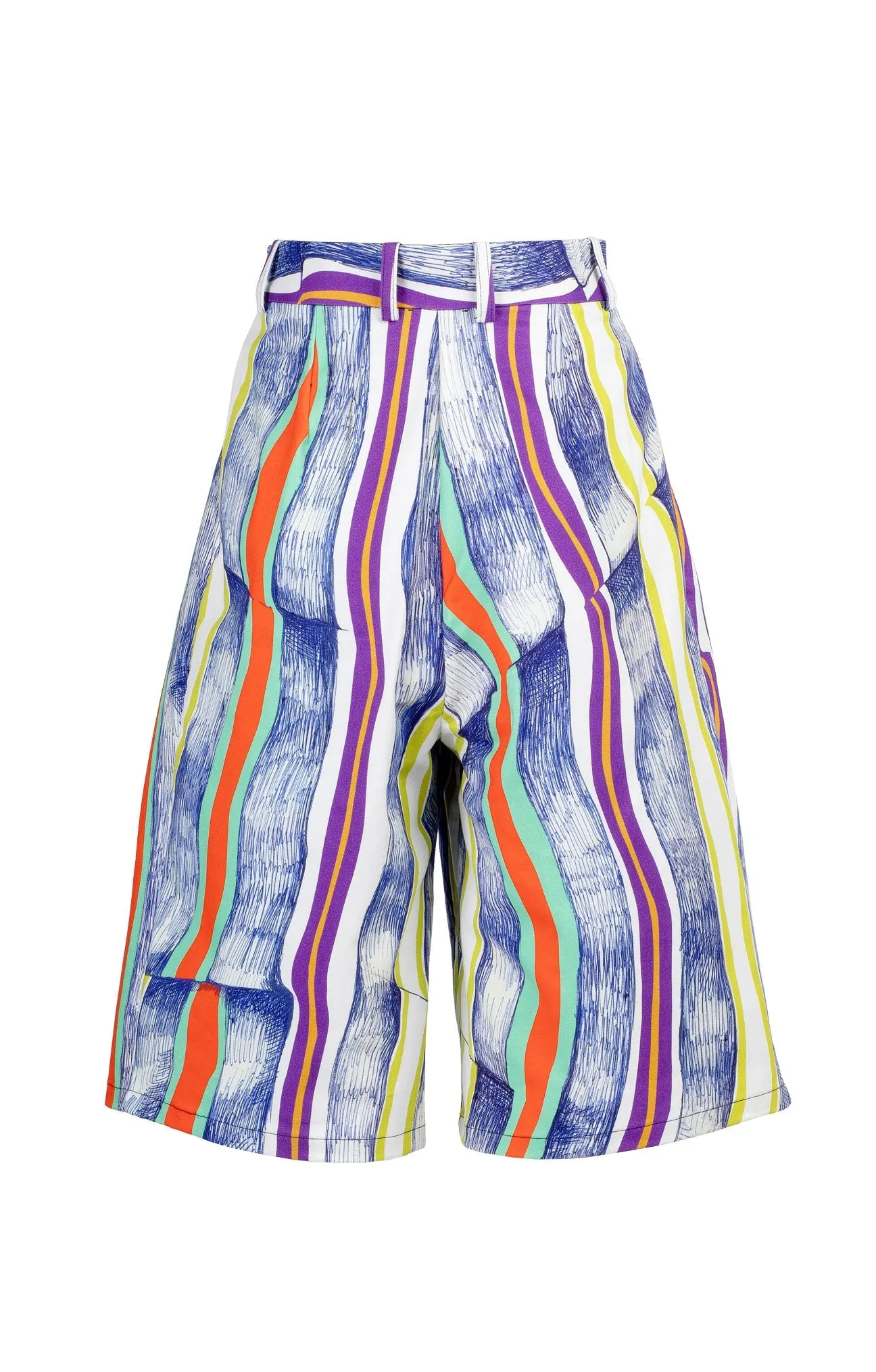 Fleurette Tailored Bermuda Shorts Stripes