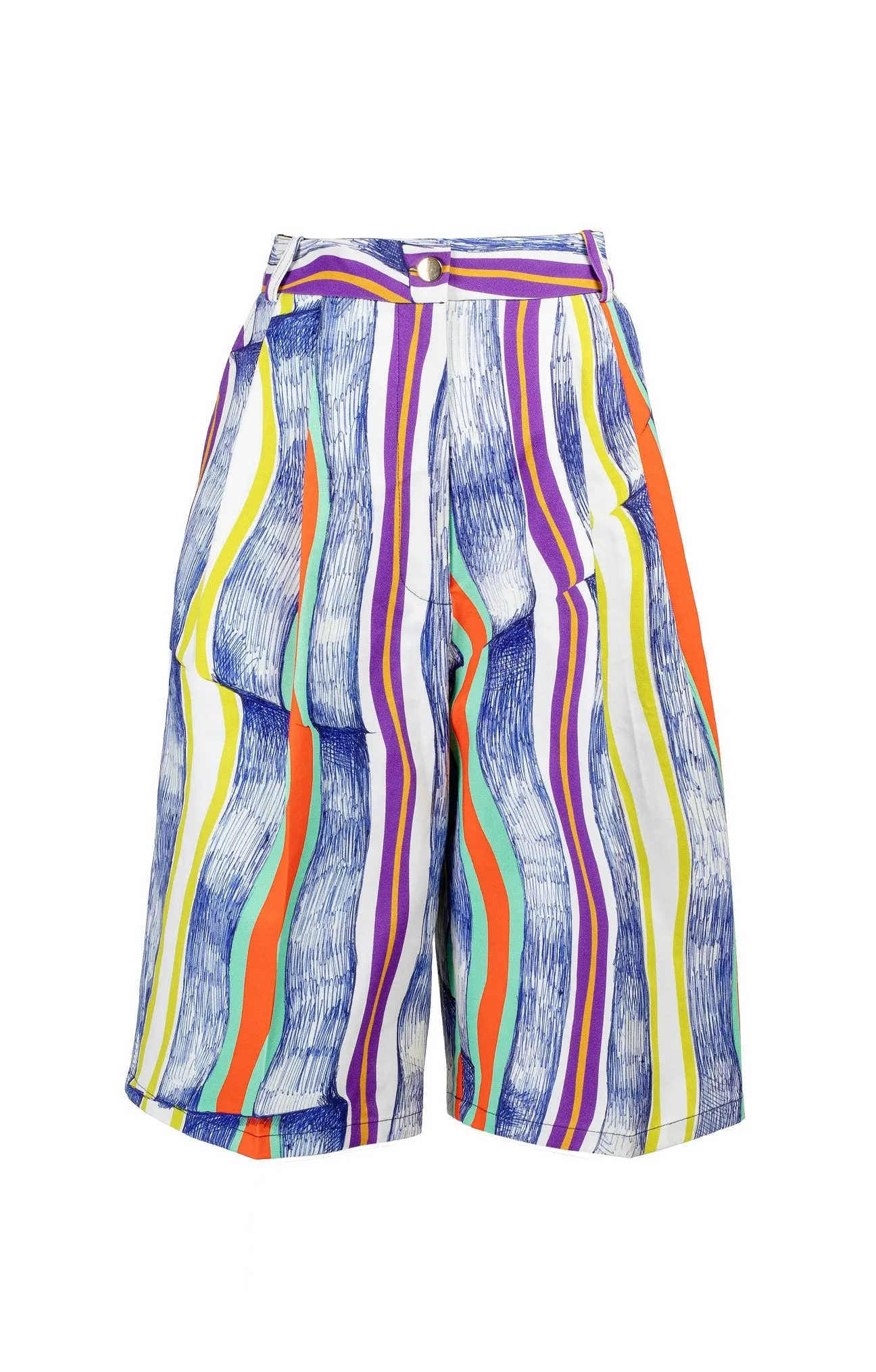 Fleurette Tailored Bermuda Shorts Stripes