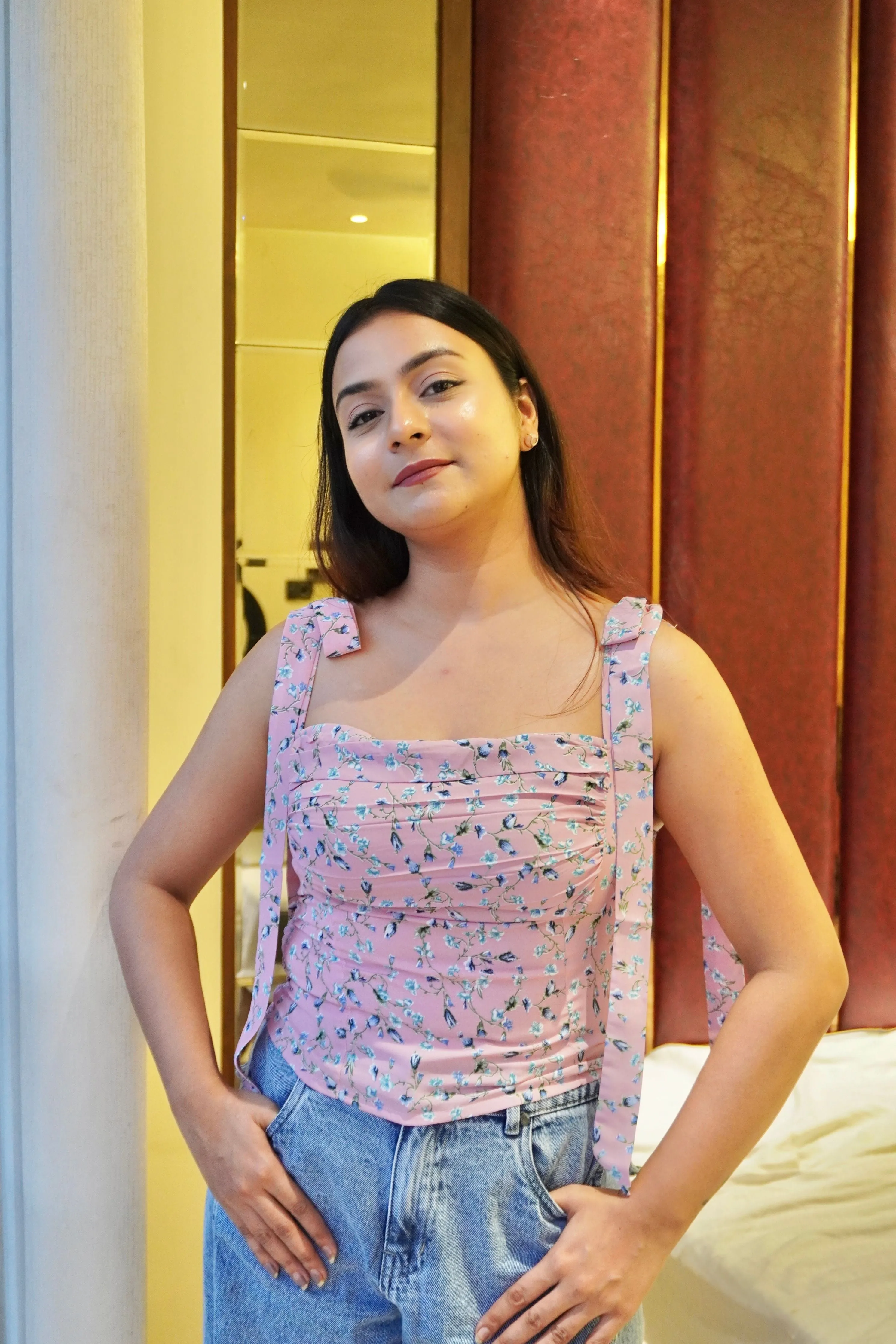 Garcia Shoulder Bow Details Top