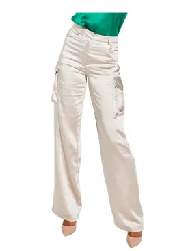 Generation Love Nate Satin Cargo Pants - Champagne