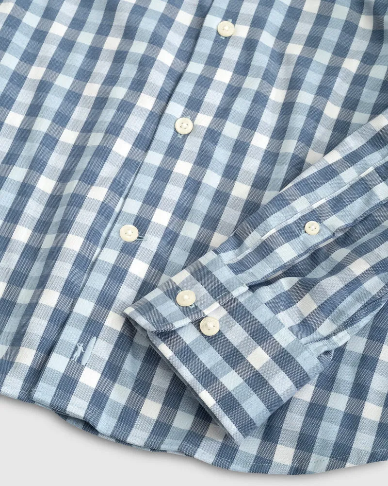 Johnnie-O Big & Tall Cane PREP-FORMANCE Button Up Shirt Oceanside