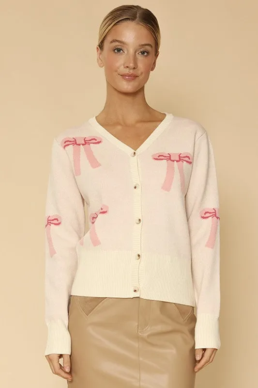 Knitted V-Neck Cardigan