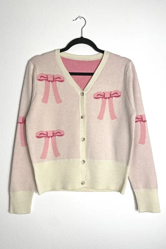 Knitted V-Neck Cardigan