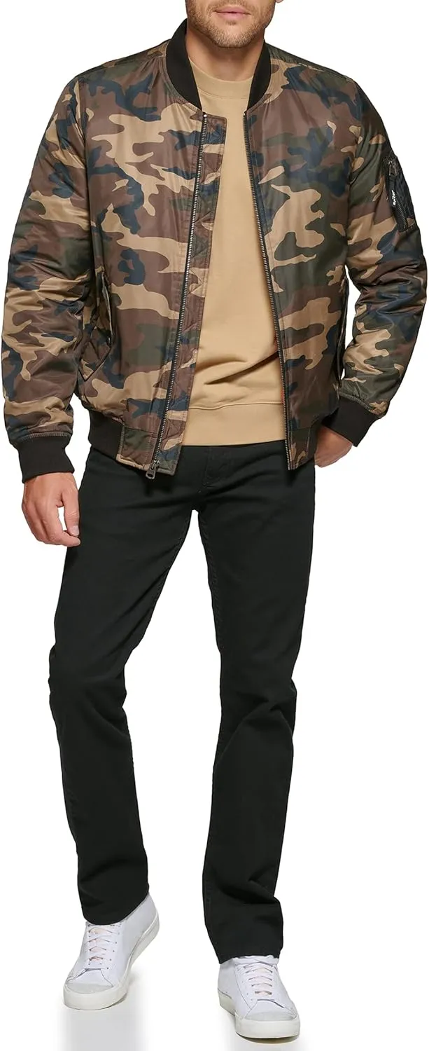 Levi's Men's MA-1 Flight Lightweight Zip-Up Bomber Jacket