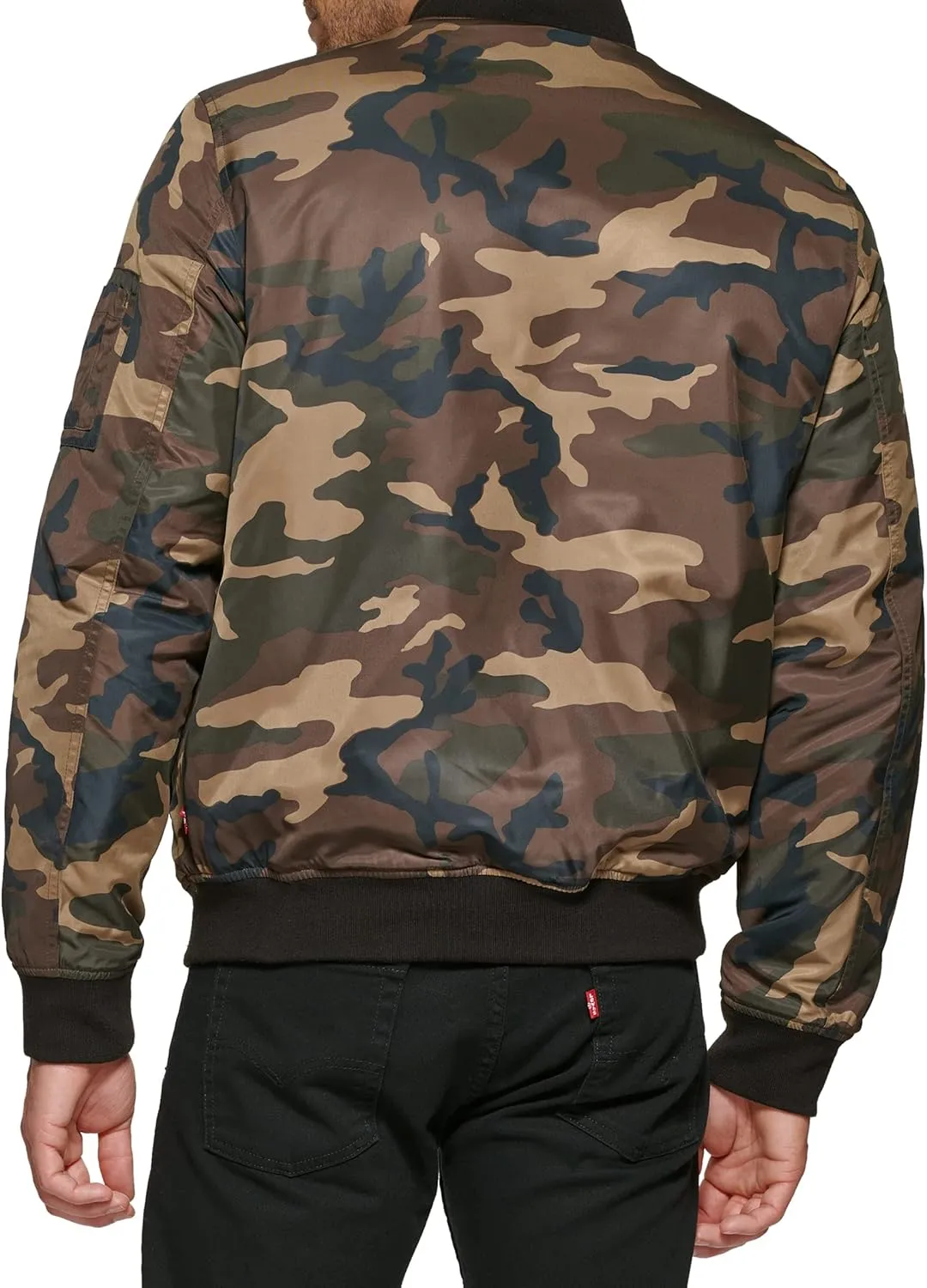 Levi's Men's MA-1 Flight Lightweight Zip-Up Bomber Jacket