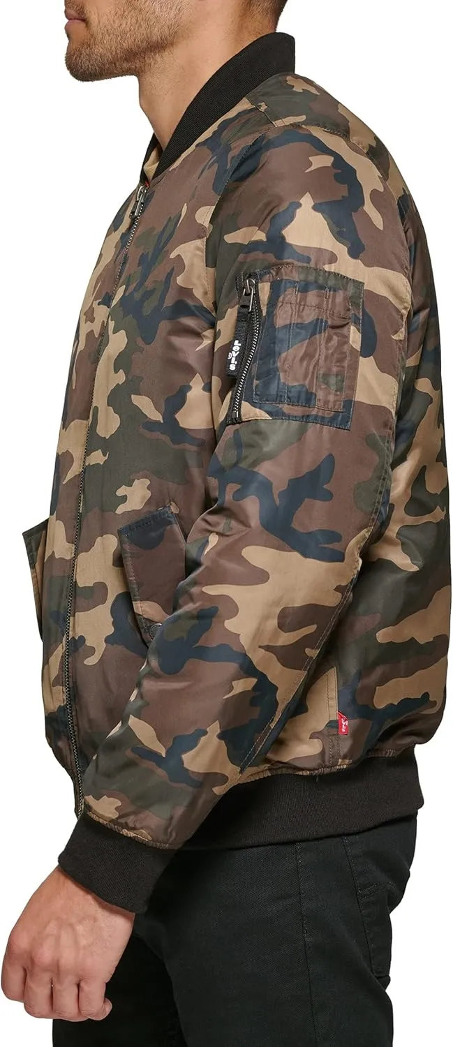 Levi's Men's MA-1 Flight Lightweight Zip-Up Bomber Jacket