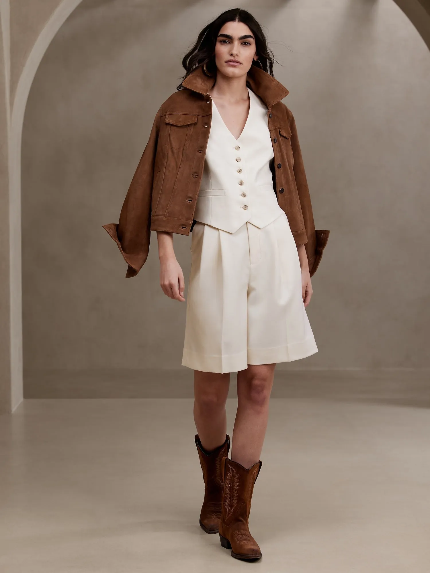 Lido Wool Bermuda Shorts
