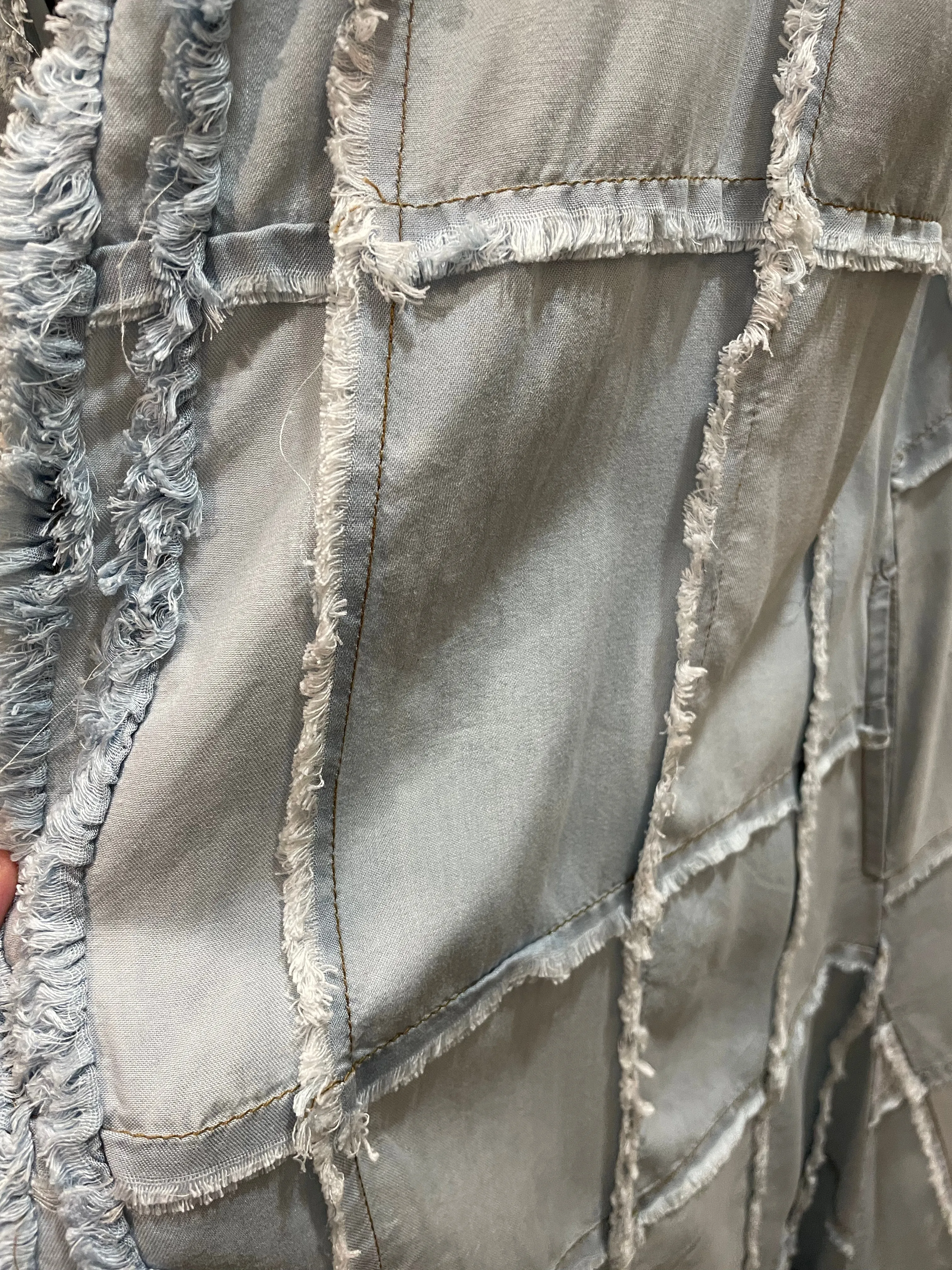 Light Denim Long Duster Jacket by The Paperlace
