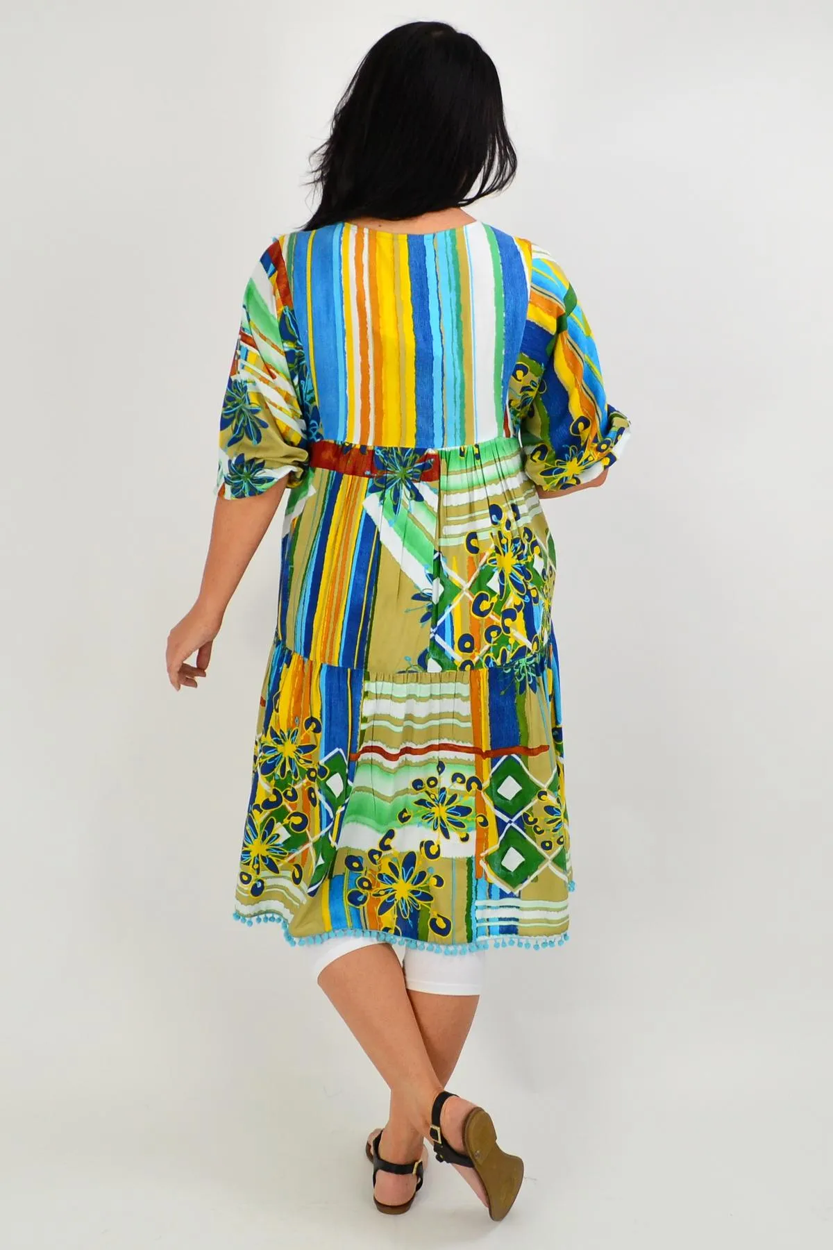 Malaga Midi Boho Tunic Dress