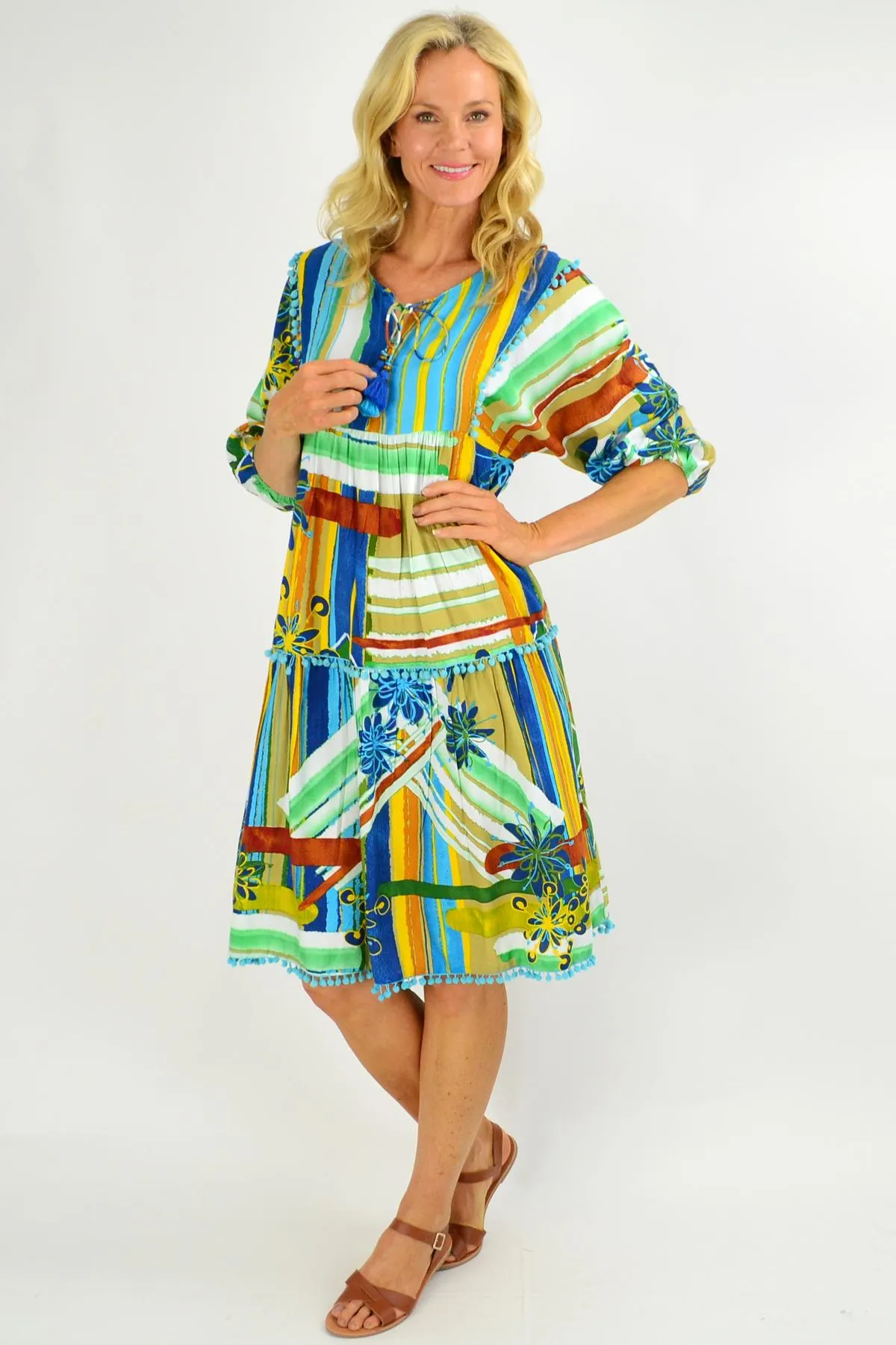 Malaga Midi Boho Tunic Dress