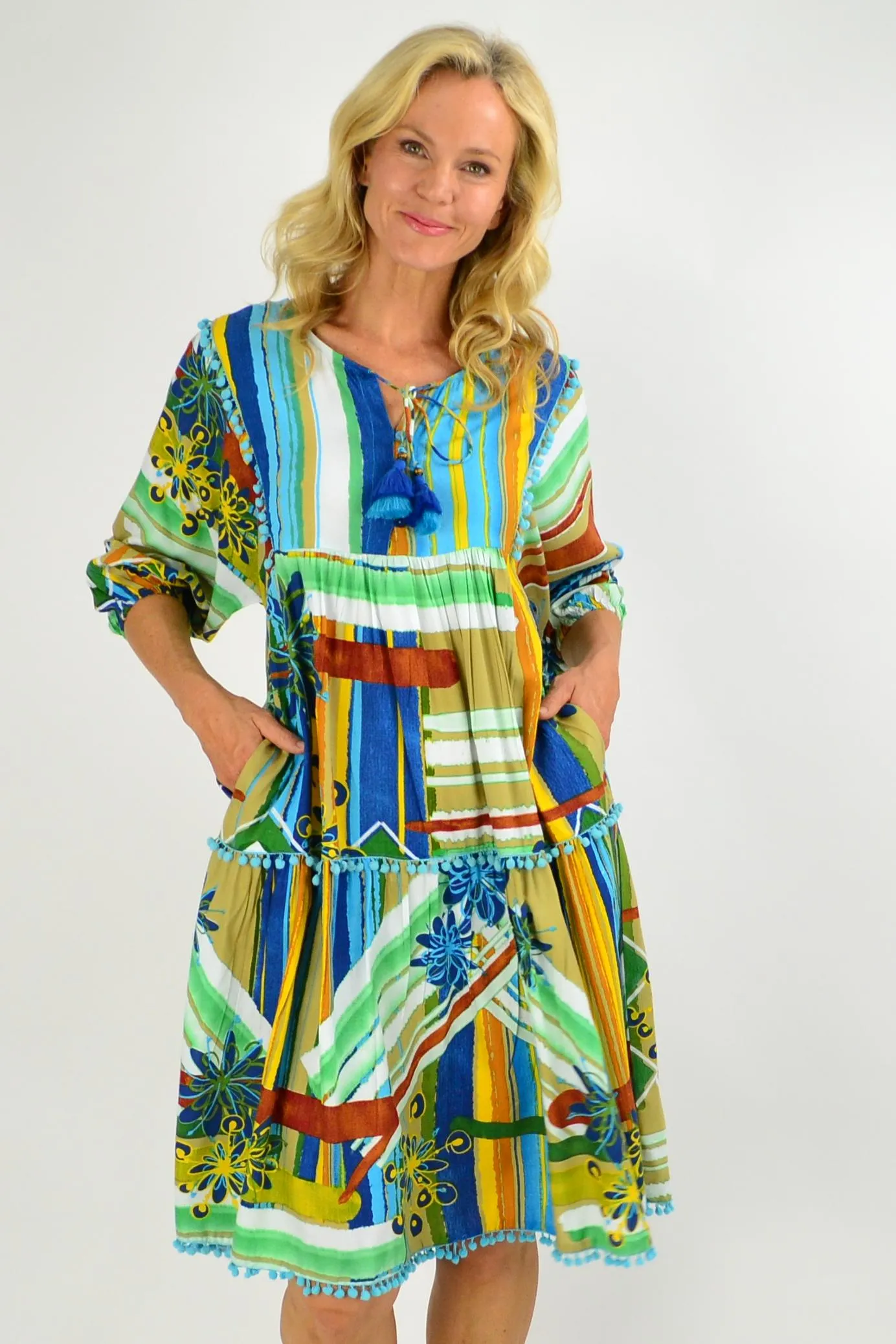 Malaga Midi Boho Tunic Dress