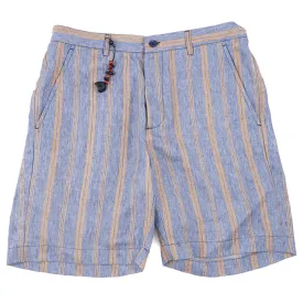 Marco Pescarolo Striped Linen Shorts