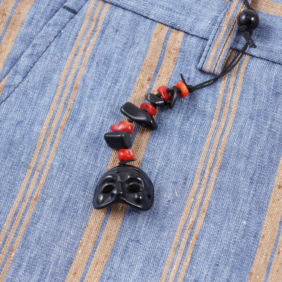 Marco Pescarolo Striped Linen Shorts