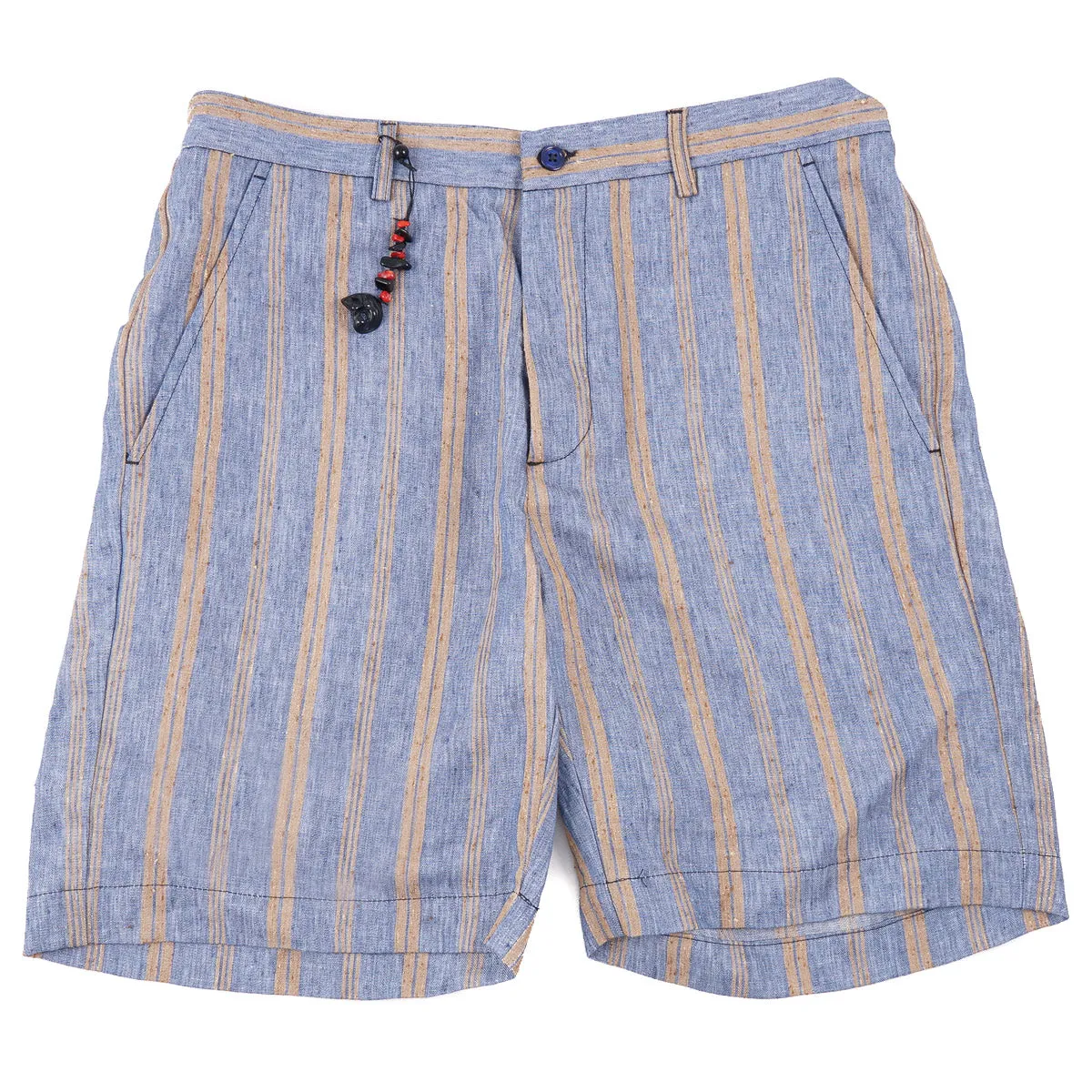 Marco Pescarolo Striped Linen Shorts