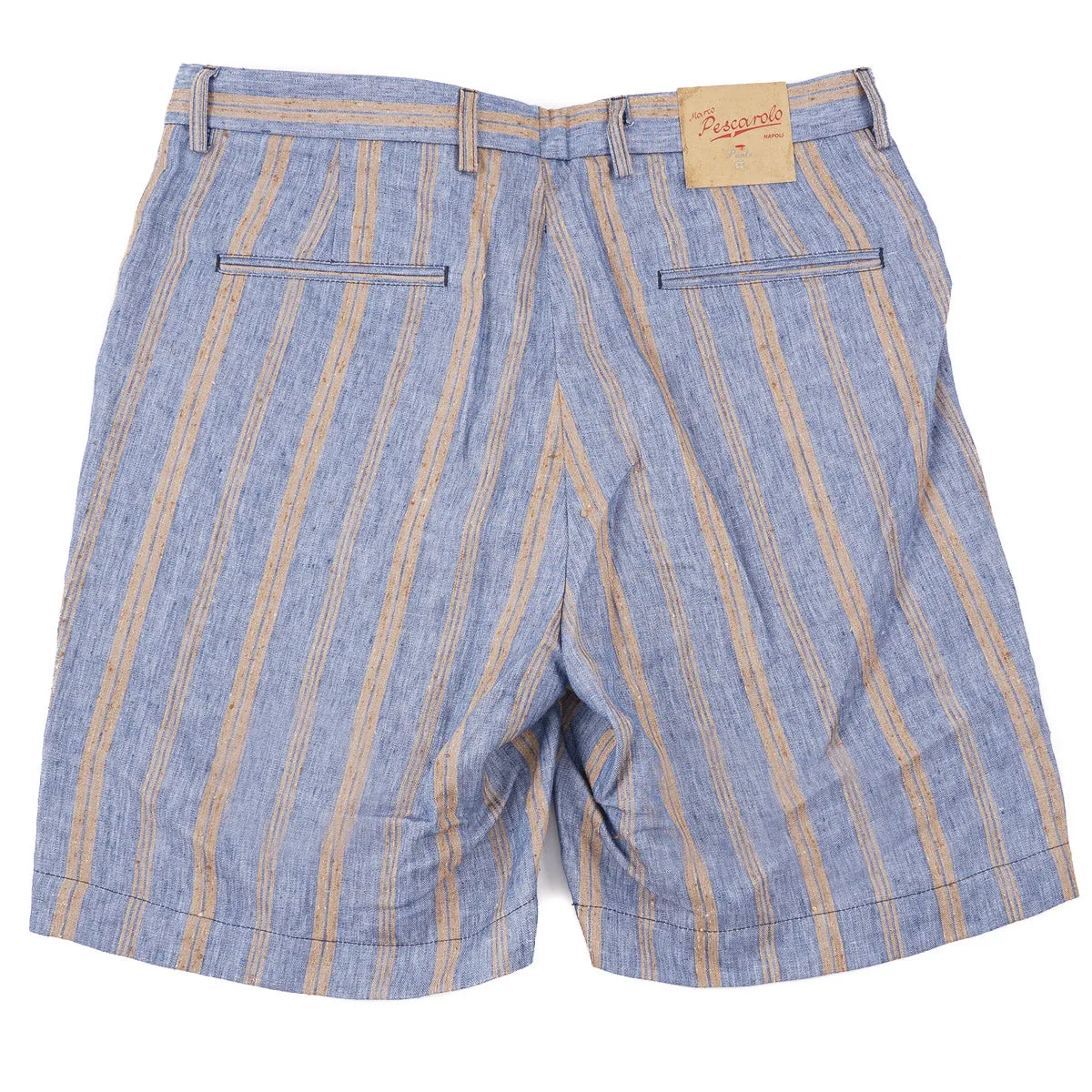 Marco Pescarolo Striped Linen Shorts