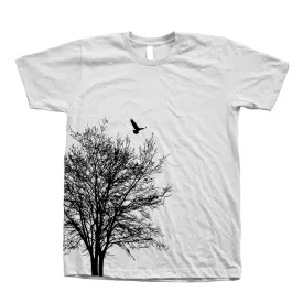 Men Tree T-shirt, Tree Shirt, Nature Shirt, Gift for Men, Shirt with Tree, Graphic Tee, Birthday Gift, Crew Neck, Shirt Sleeve (XXL, White)