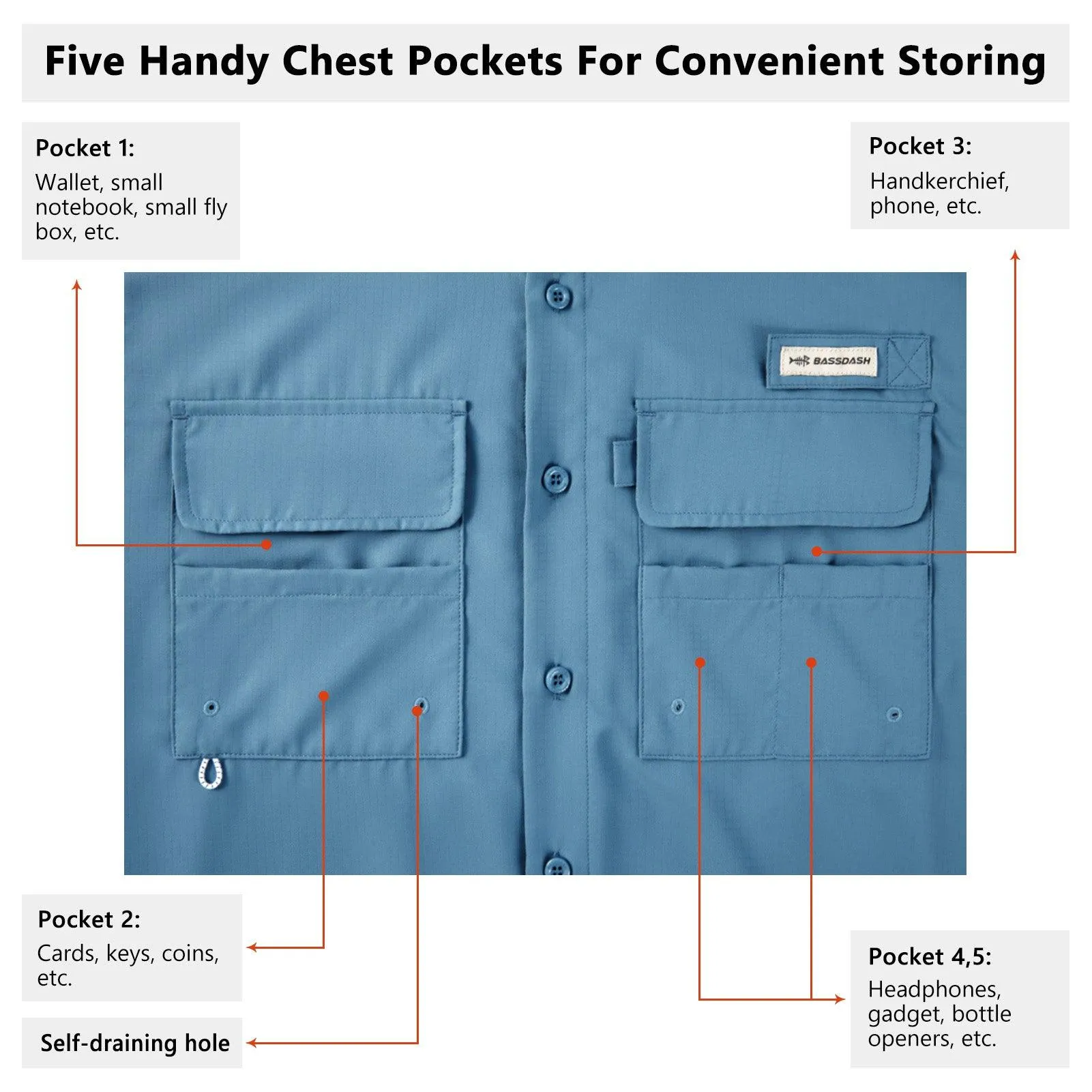 Men's UPF 50  Long Sleeve Fishing Button Down Shirt FS21M NEW COLOR