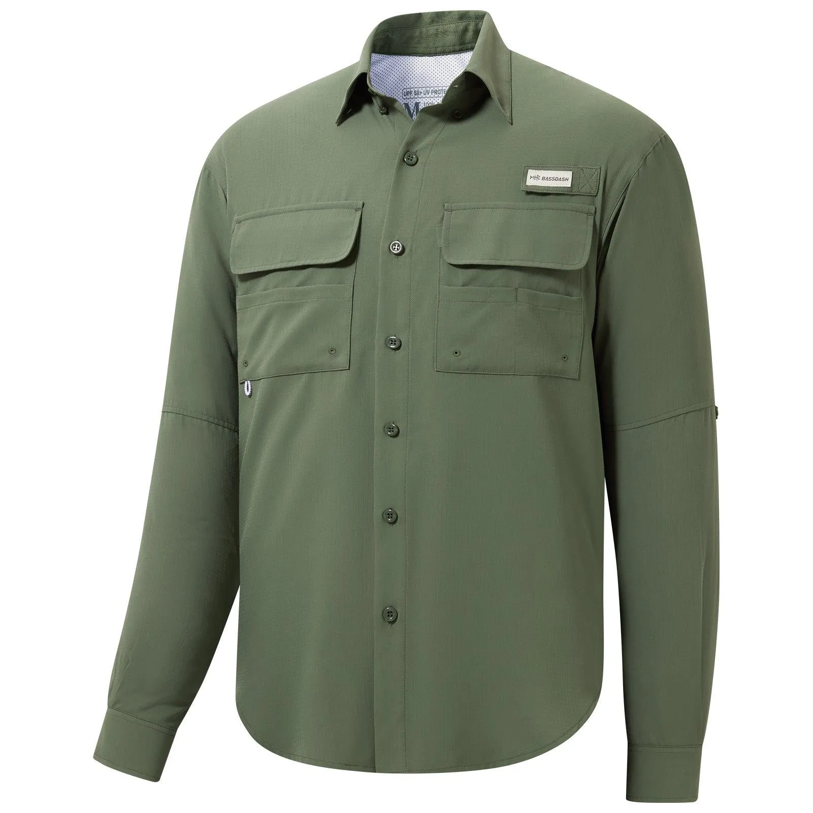 Men's UPF 50  Long Sleeve Fishing Button Down Shirt FS21M NEW COLOR