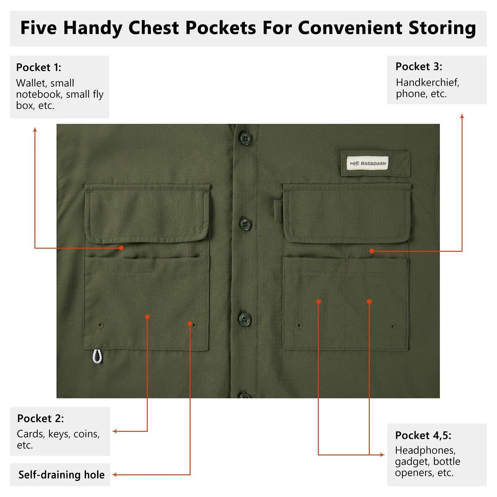 Men's UPF 50  Long Sleeve Fishing Button Down Shirt FS21M NEW COLOR