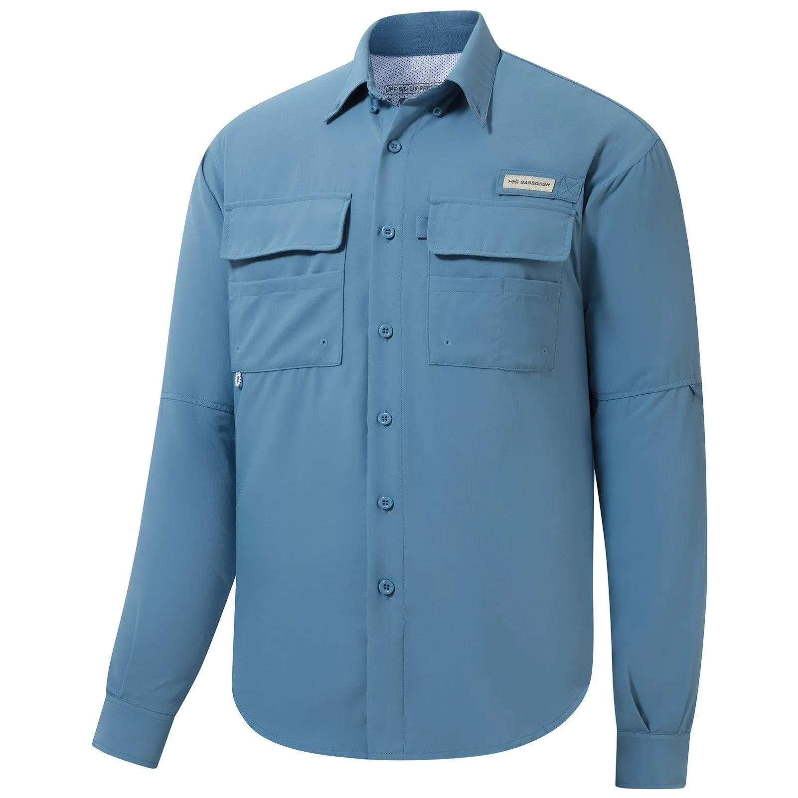 Men's UPF 50  Long Sleeve Fishing Button Down Shirt FS21M NEW COLOR
