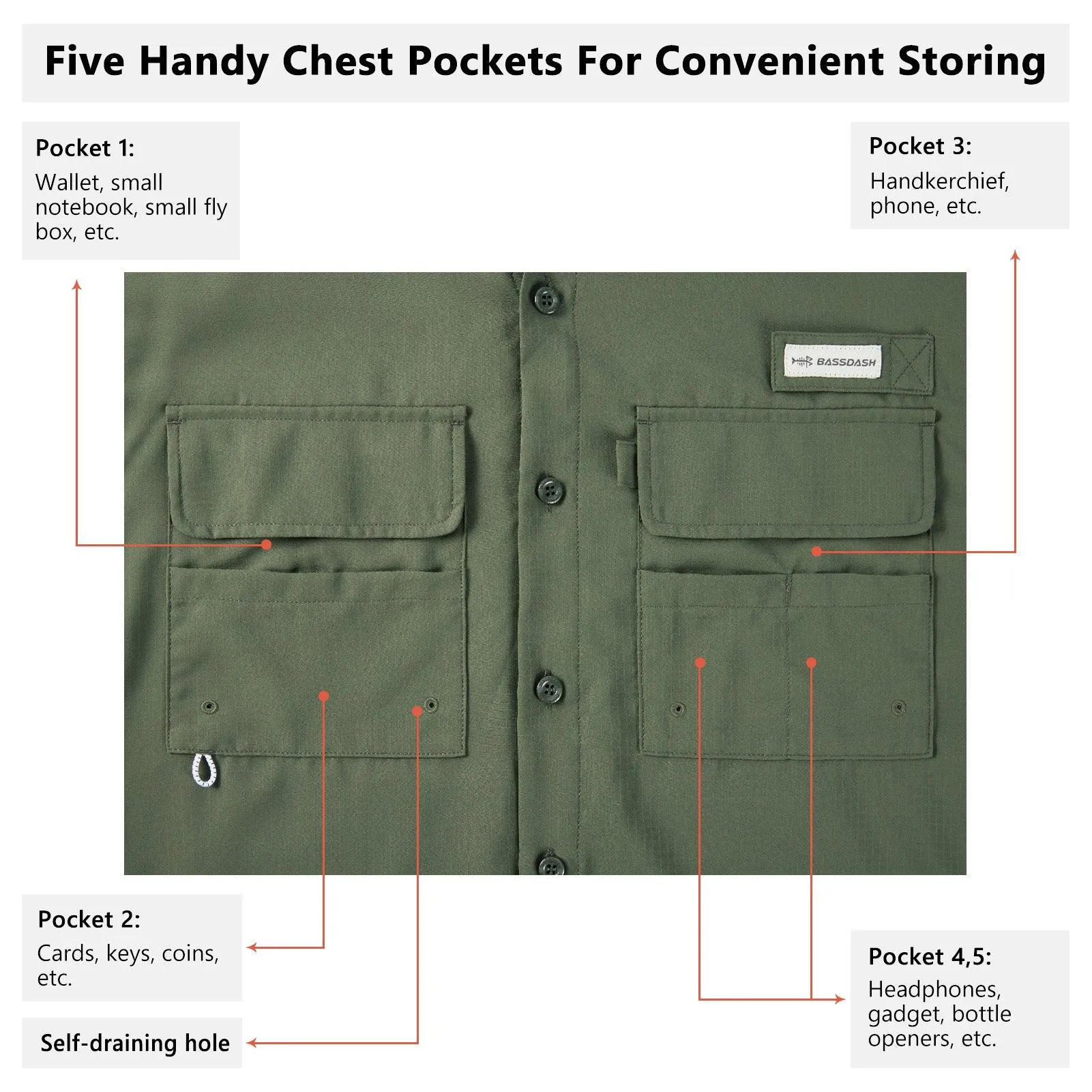 Men's UPF 50  Long Sleeve Fishing Button Down Shirt FS21M NEW COLOR