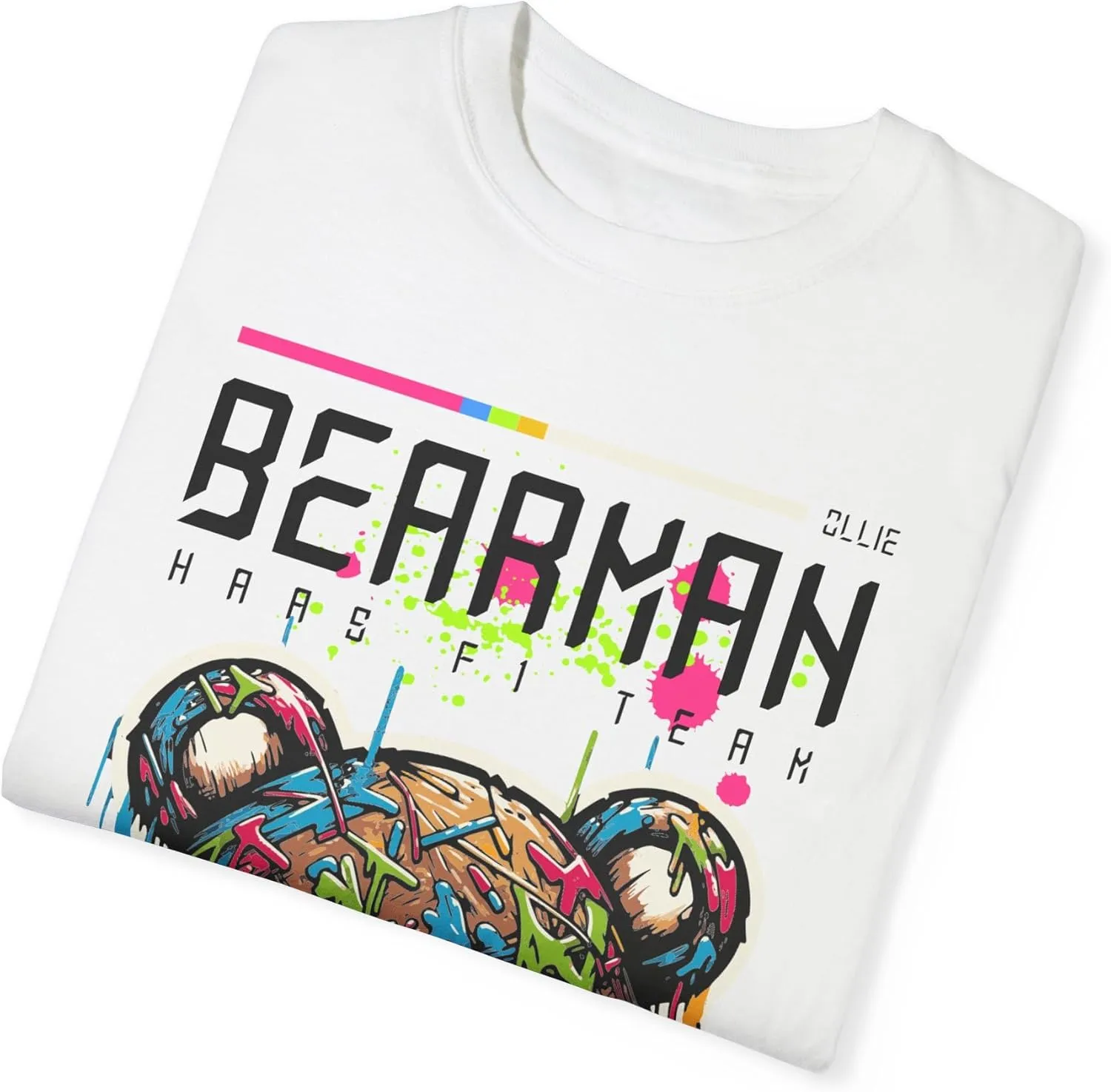 Ollie Bearman Rookie Unisex T-Shirt  Bold Bear Graphic | Rising Talent Tribute | Comfortable Everyday Tee