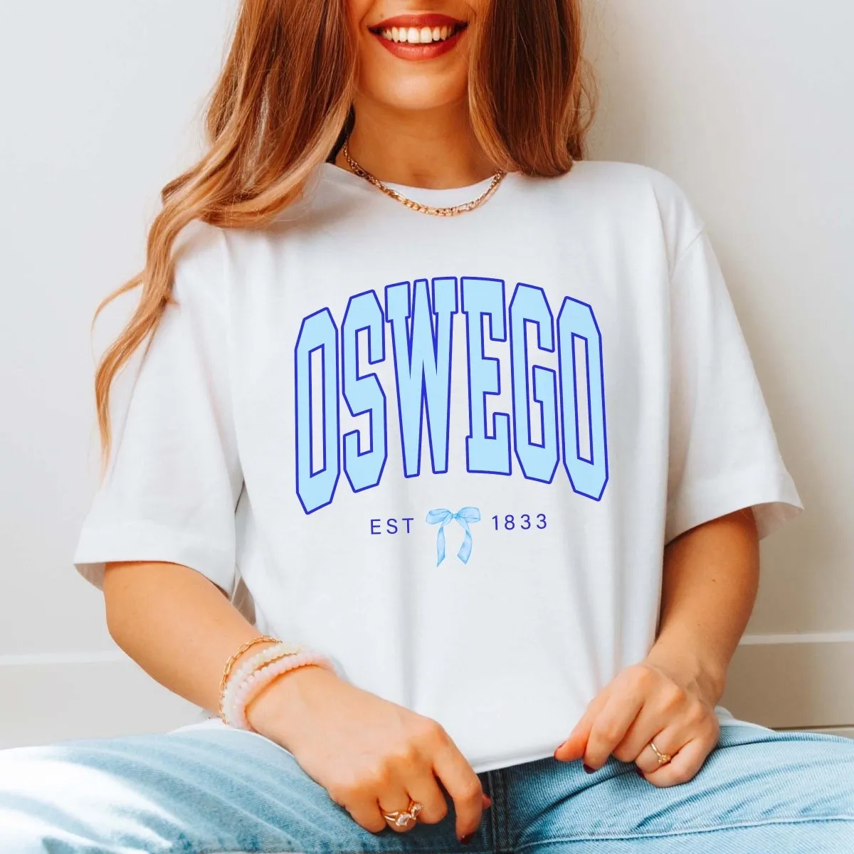Oswego Est 1833 Bow Tee