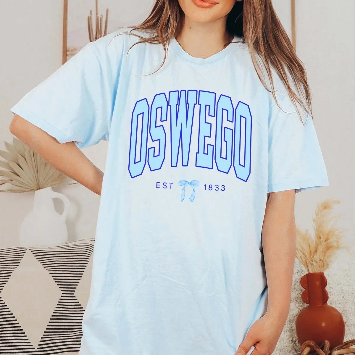 Oswego Est 1833 Bow Tee