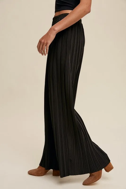 Pleated High Waist Wide Leg Pants-Chic Comfortable, and effortlessly Sylish