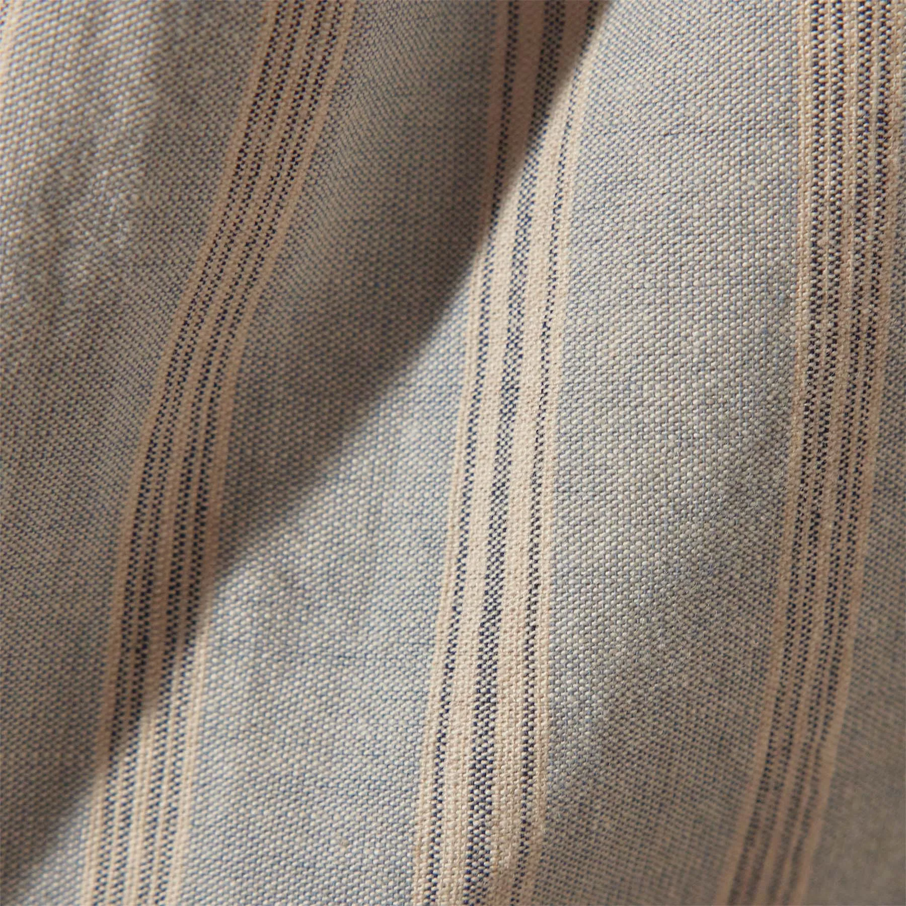 Relaxed Striped Button Shirt - Light Blue Stripe