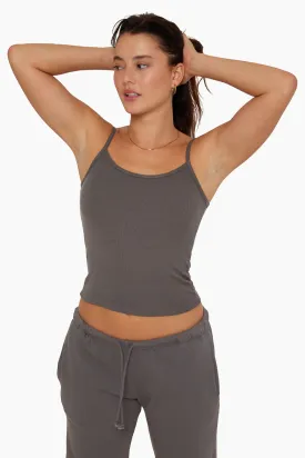 RIBBED MODAL RIBBED CLASSIC CAMI - GRAPHITE