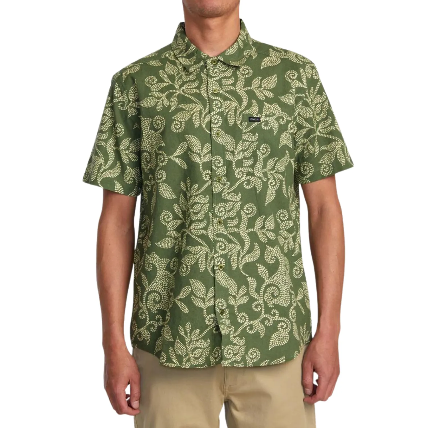 RVCA Rvgazi Short Sleeve Button Down Shirt - Men's
