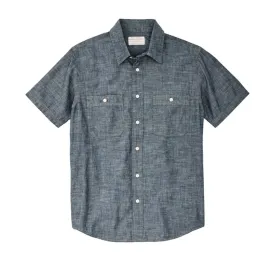 Short Sleeve Chambray Shirt (Indigo Chambray)